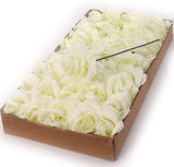 Artificial 8"x 3" Cream White Rose Pick (50) Carnation and Rose Pick artificialflowersdotcom   