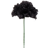 Silk Carnation Pick- Black- 3.5