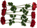 Artificial  Red Open Rose Stem-20" Artificial Flowers artificialflowersdotcom   