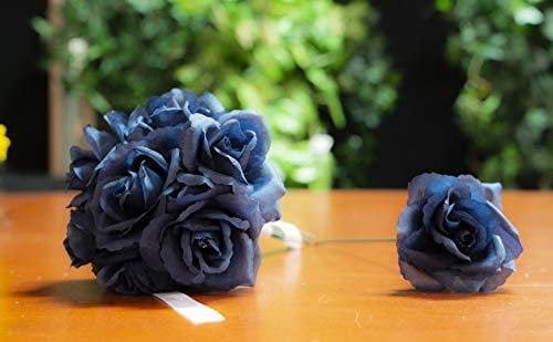 Artificial 8"x 3" Navy Blue Rose Pick (50) Carnation and Rose Pick artificialflowersdotcom   