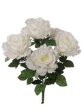 Artificial " White Rose Bush-20" Artificial Flowers artificialflowersdotcom   