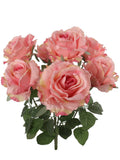 Artificial Pink Rose Bush-20" Artificial Flowers artificialflowersdotcom   