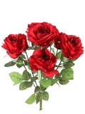 Artificial  Red Rose Bush-20" Artificial Flowers artificialflowersdotcom   
