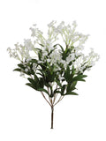 Timeless Elegance Artificial Baby's Breath Gypsophila Bush - 19 Faux Flower Stem for DIY Wedding Bouquets, Centerpieces, Home & Party Decorations - Silk Floral Beauty for Any Occasion
