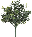 UV-Resistant Green Boxwood Picks for Indoor/Outdoor Use - 10