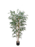 Artificial Bamboo Tree with Natural Trunk- 5'  artificialflowersdotcom   