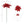 Sparkling Artificial Poinsettia Pick - 8.5" - 
    Red
