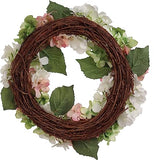 18" Hydrangea Wreath with 12 Artificial Flowers - Premium, Lifelike Decor for Home & Events - Easy-to-Hang, UV-Resistant Hydrangea Wreath ArtificialFlowers   