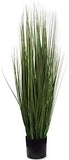 Artificial 24" Grass Bush in Black Pot - Lifelike Indoor/Outdoor Faux Greenery, Low-Maintenance Decor, UV Resistant - Perfect for Home & Garden Landscaping Grass Bush ArtificialFlowers   