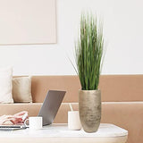 Artificial 24" Grass Bush in Black Pot - Lifelike Indoor/Outdoor Faux Greenery, Low-Maintenance Decor, UV Resistant - Perfect for Home & Garden Landscaping Grass Bush ArtificialFlowers   