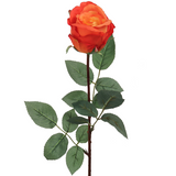 Premium Silk Rose Bud Orange Color 30”  ArtificialFlowers   