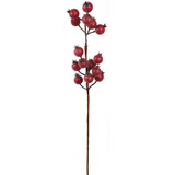 Iridescent Frosted Christmas Berry Spray 22" Frosted Berry Spray ArtificialFlowers   