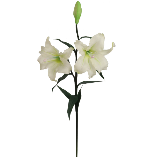 35" Premium Real Touch Silk Flower Lily White Artificial Flowers ArtificialFlowers   