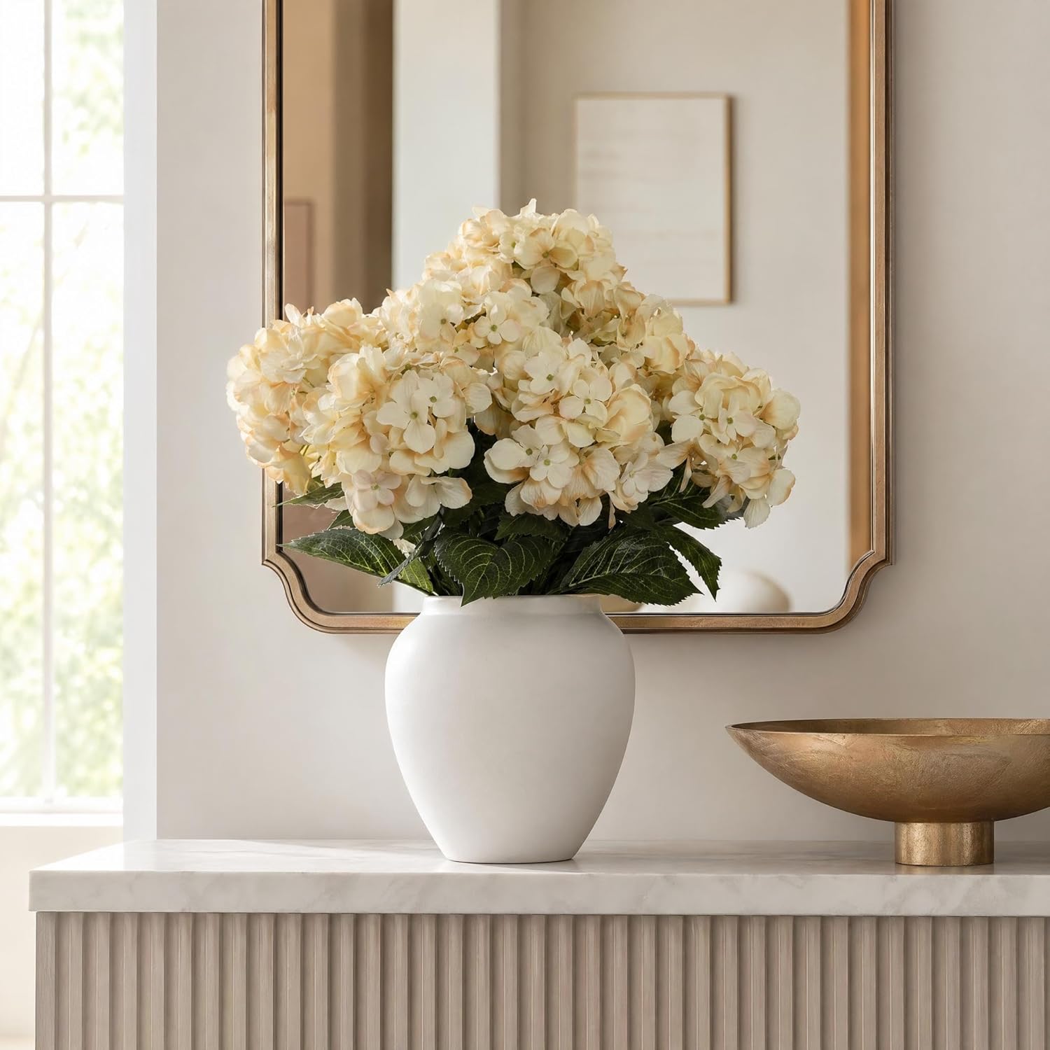 Artificial hydrangeas