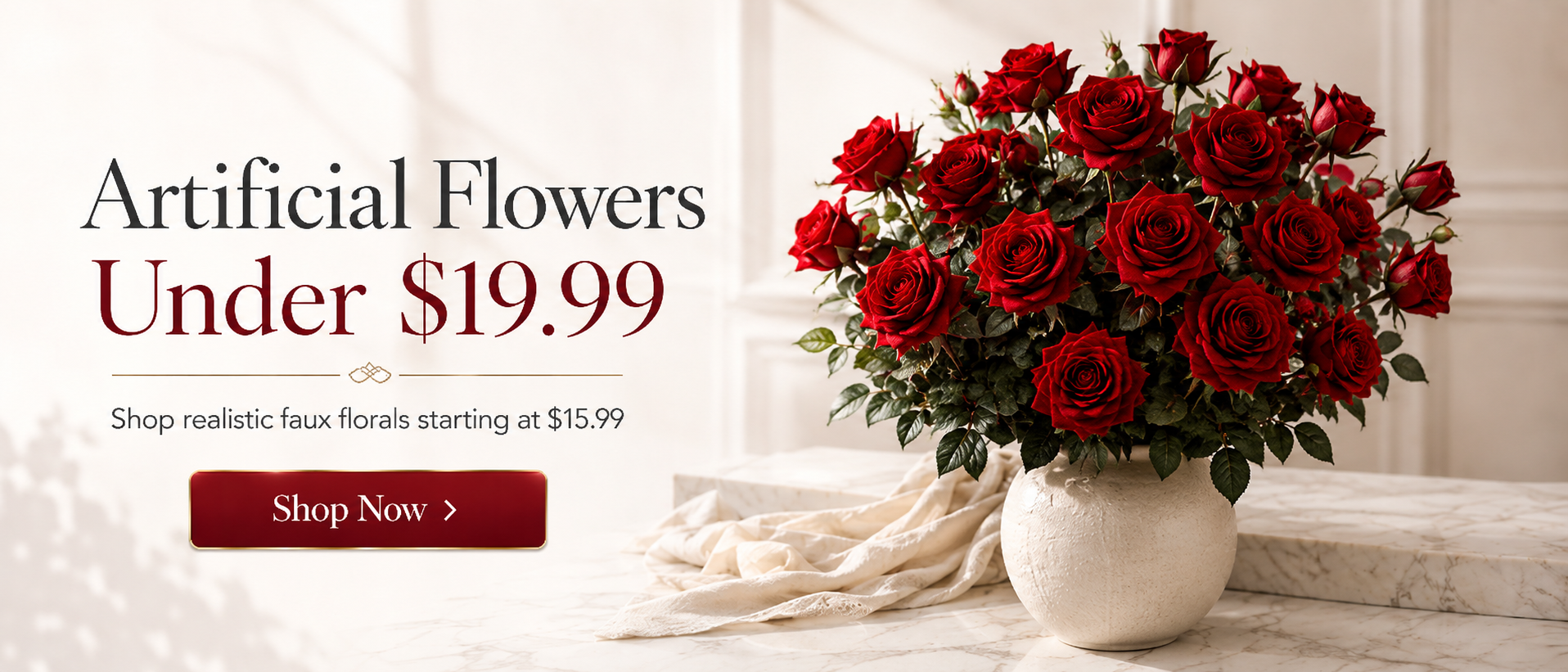 Artificial flowers under 19.99